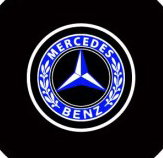 For Mercedes-Benz Laser Door Logo Lights Ghost Shadow Projector Car Courtesy Welcome Light