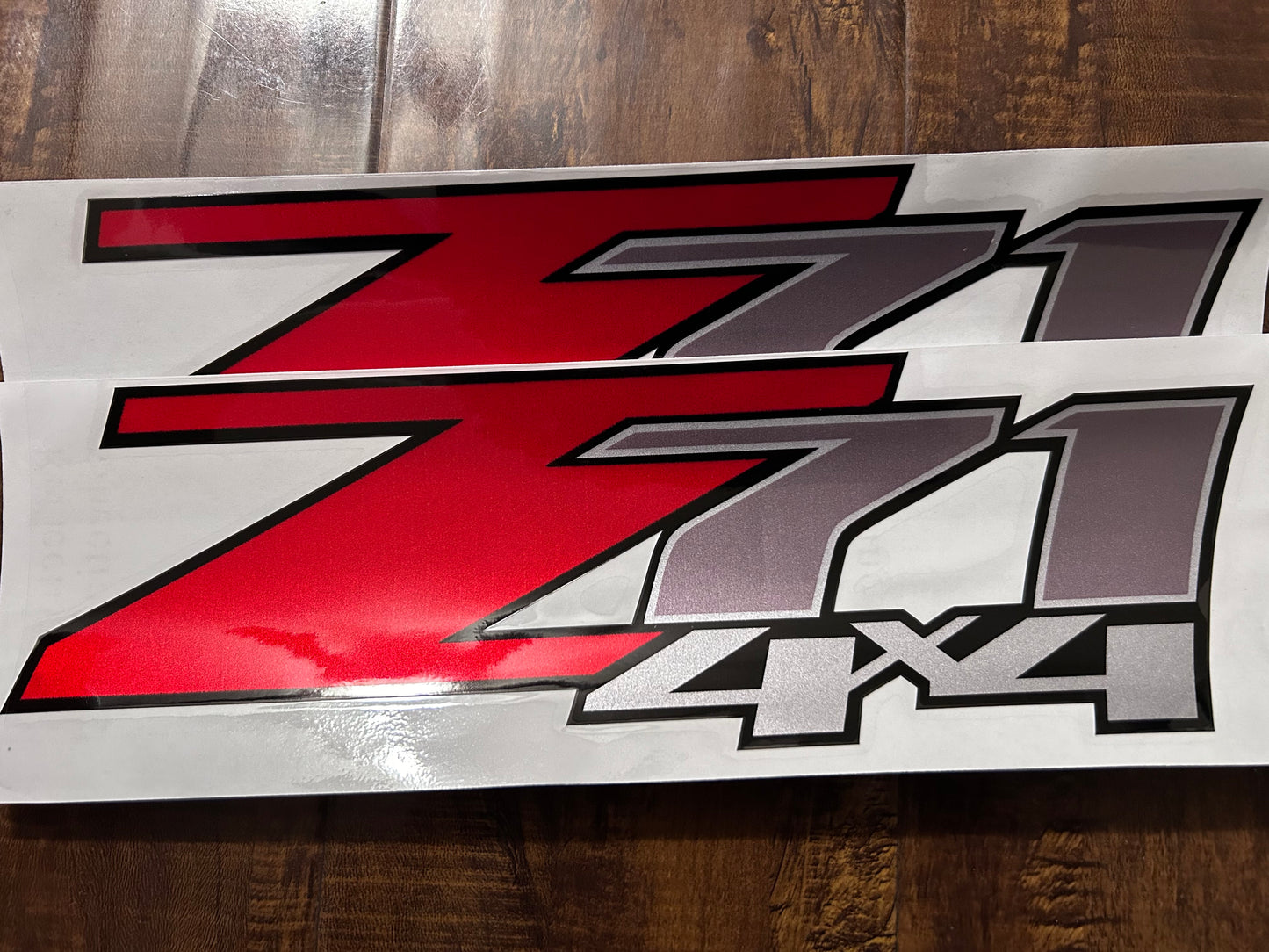 Z71 4x4 Emblem Decals Stickers F 1500 2500 Chevy Silverado GMC Sierra 2PC