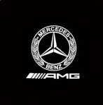 For Mercedes-Benz Laser Door Logo Lights Ghost Shadow Projector Car Courtesy Welcome Light