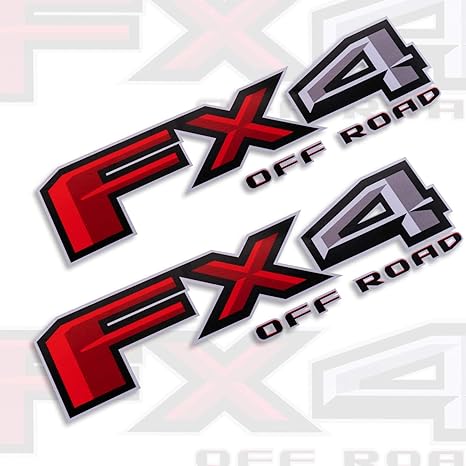 Ford 2PCS 2015-19 F150 FX4 Off Road Decals Stickers Truck Bed Side 4WD