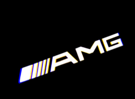 For Mercedes-Benz Laser Door Logo Lights Ghost Shadow Projector Car Courtesy Welcome Light