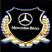 For Mercedes-Benz Laser Door Logo Lights Ghost Shadow Projector Car Courtesy Welcome Light