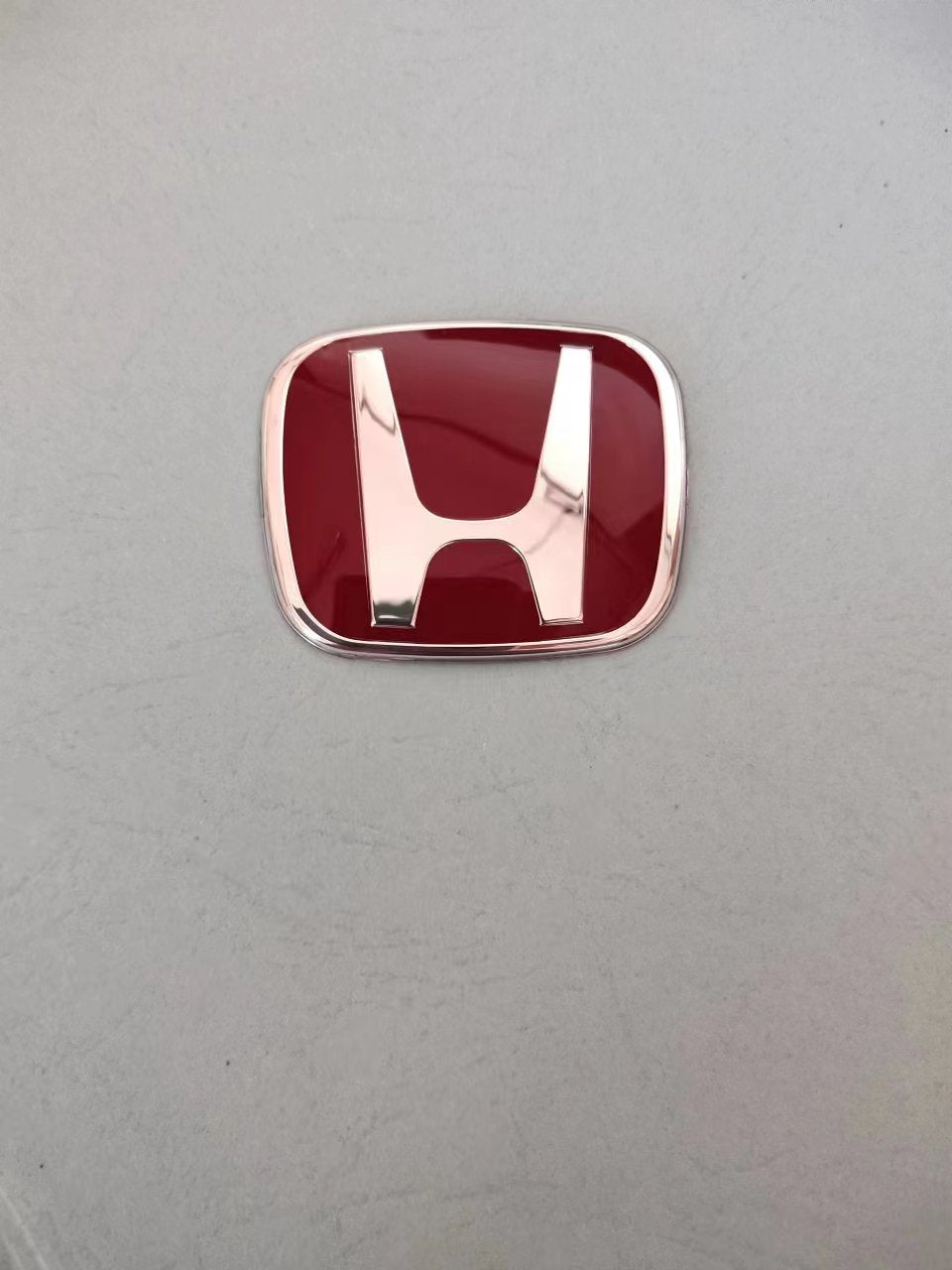 Honda Steering Wheel Emblem 50*40mm For Accord JDM LOGO Badge Nameplate Red