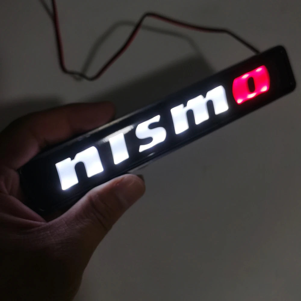 LED Logo Light For Nismo Car Logo Led Lighted Emblem Badge Nameplater