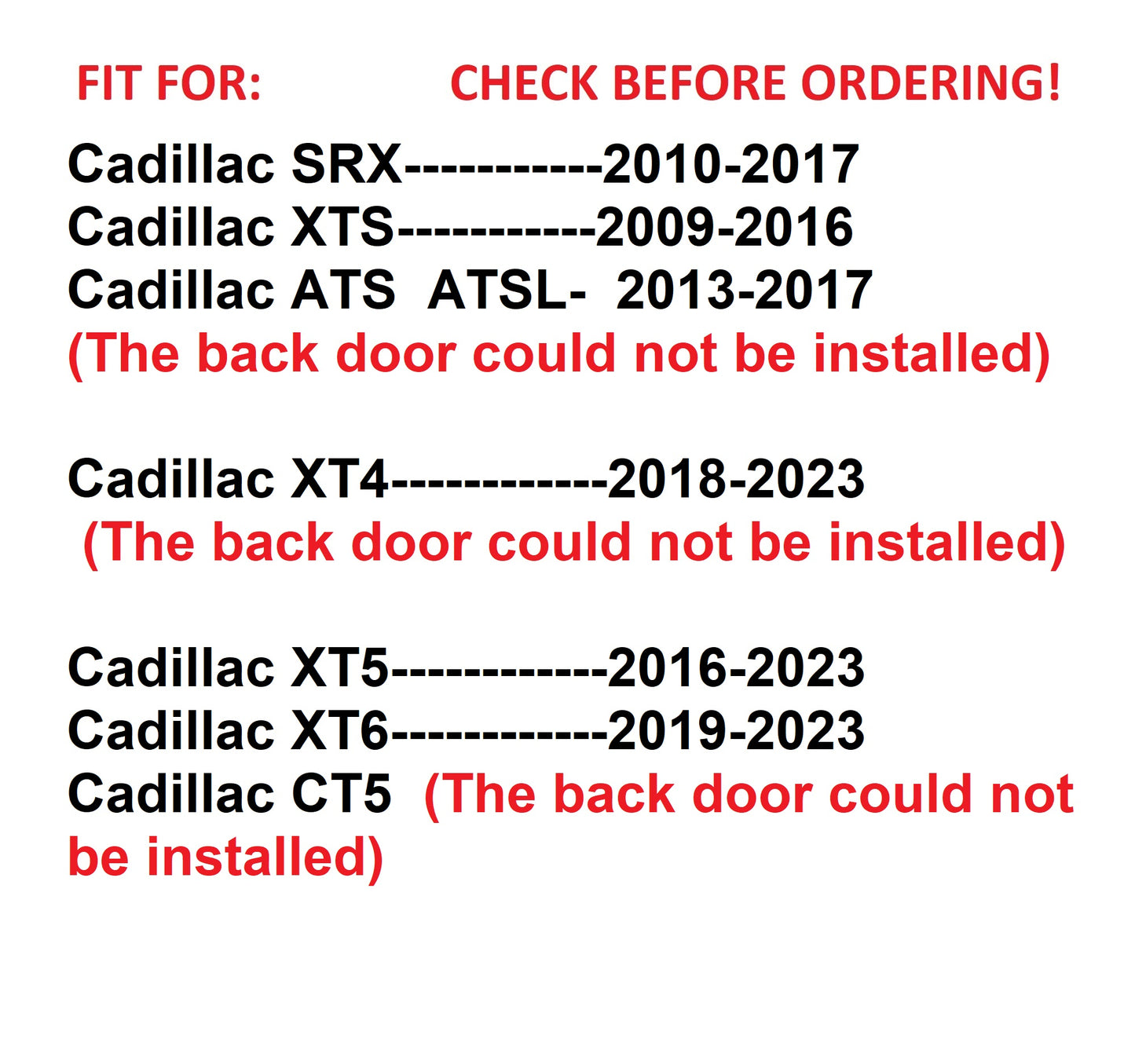 For Cadillac Laser Door Logo Lights Ghost Shadow Projector Car Courtesy Welcome Light