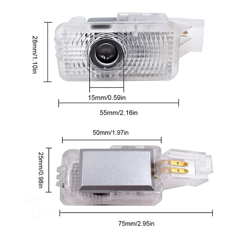 For Acura Laser Door Logo Lights Ghost Shadow Projector Car Courtesy Welcome Light