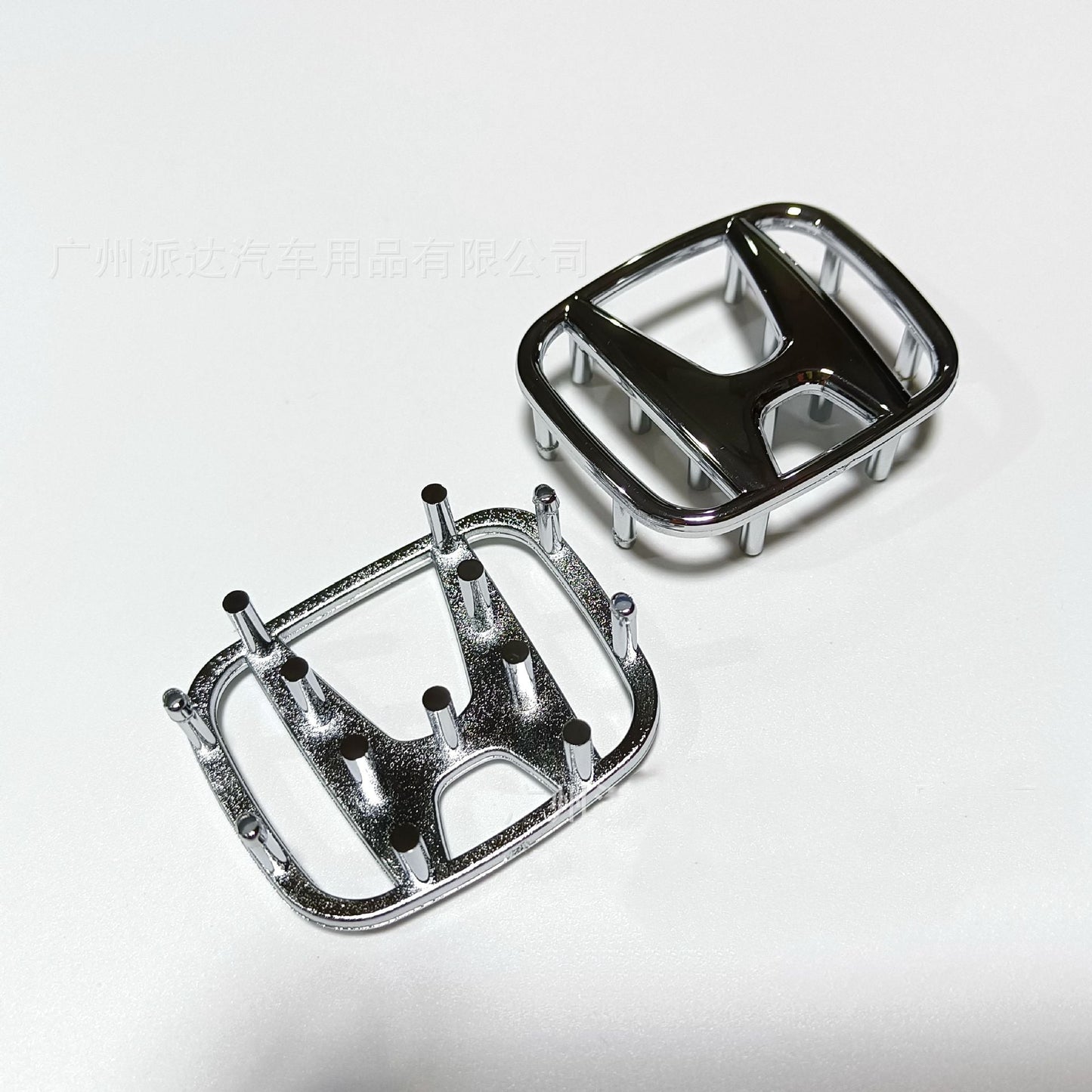 Honda Steering Wheel Emblem 50*40mm For Accord JDM LOGO Badge Nameplate Silver Chrome