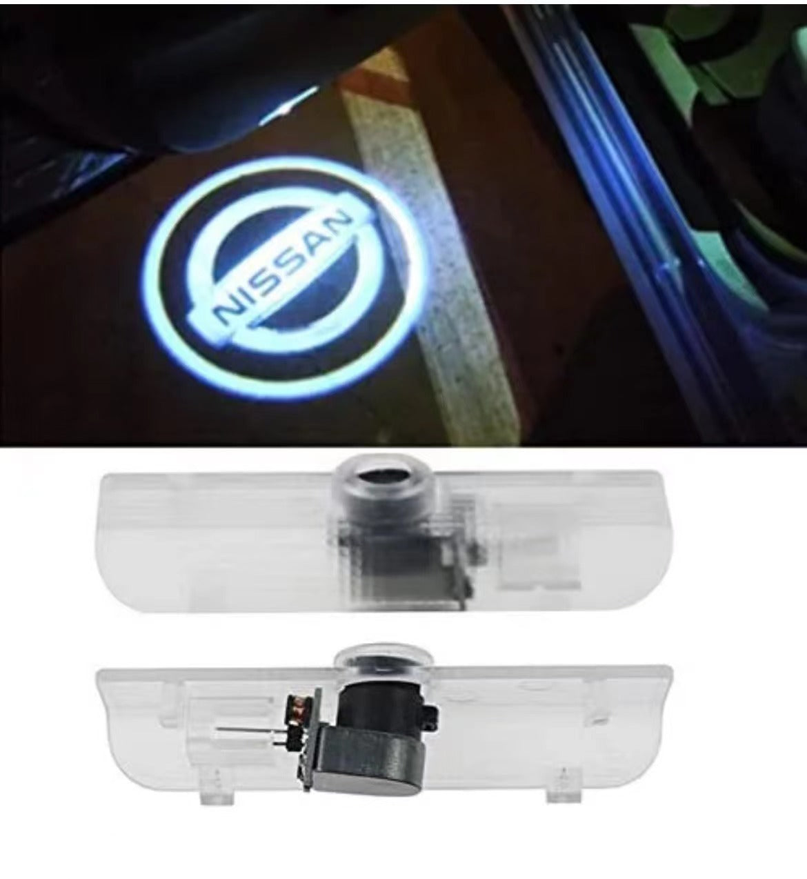 For Nissan Laser Door Logo Lights Ghost Shadow Projector Car Courtesy Welcome Light