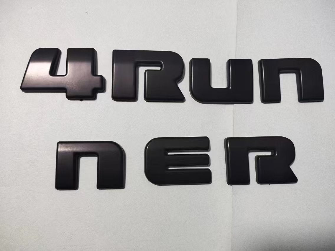 Overlay ! New 2014-2024 Toyota 4Runner Trd Off Road Matte Black Out Emblem Kit