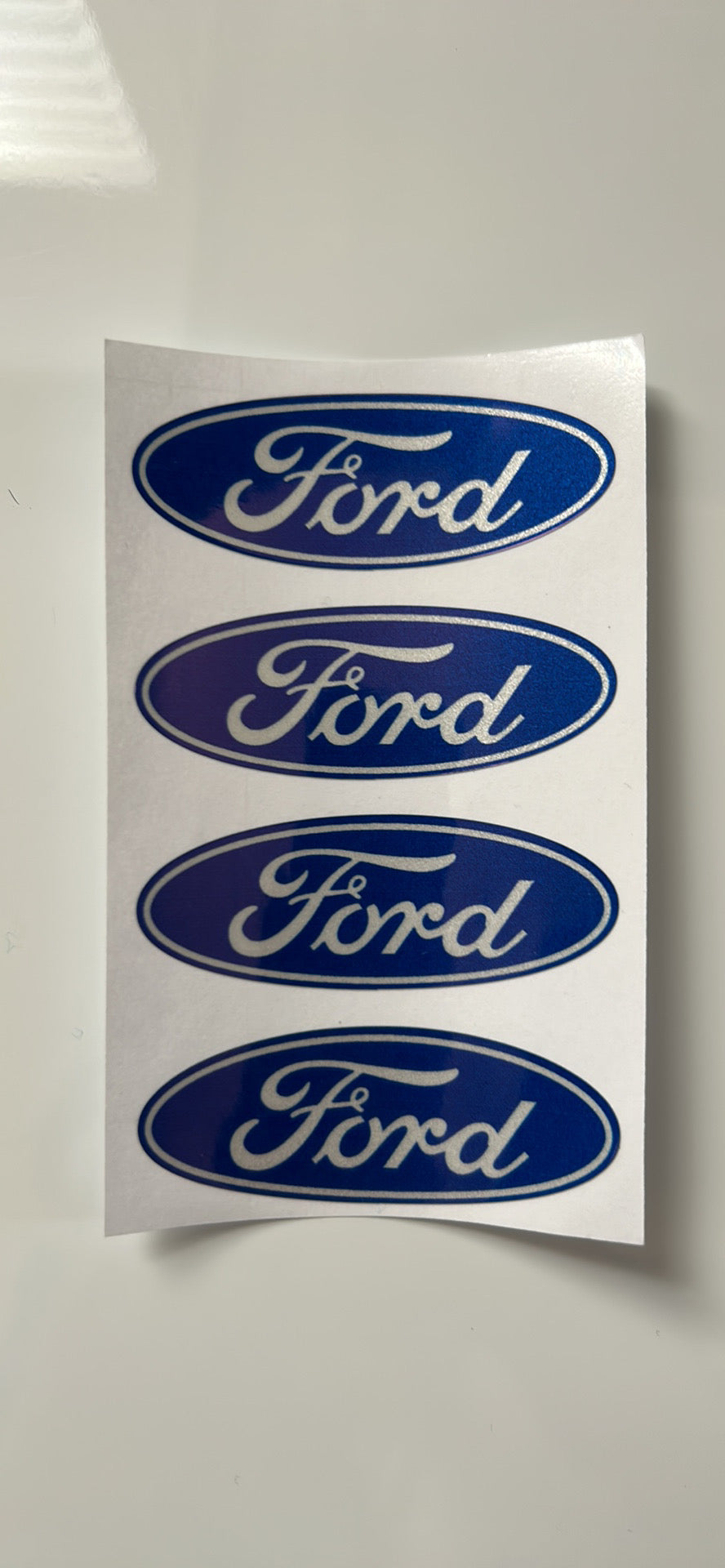 SET OF 4 FORD WHEEL RIM CENTER CAP LOGO DECAL EMBLEM STICKER 2.5" x 1" 63*25mm