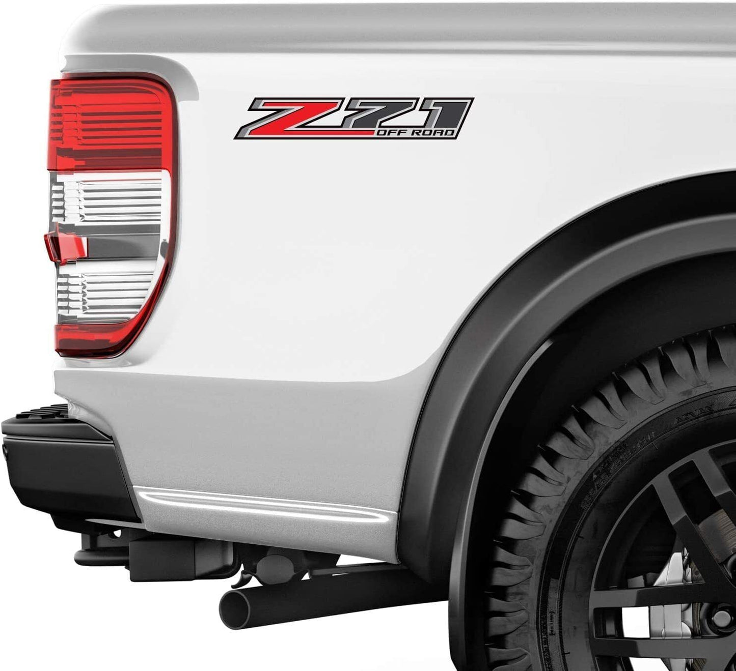 2PCS Z71 Off Road Decals Stickers 2015 Chevy Silverado GMC Sierra Bed Side Letter Graphics
