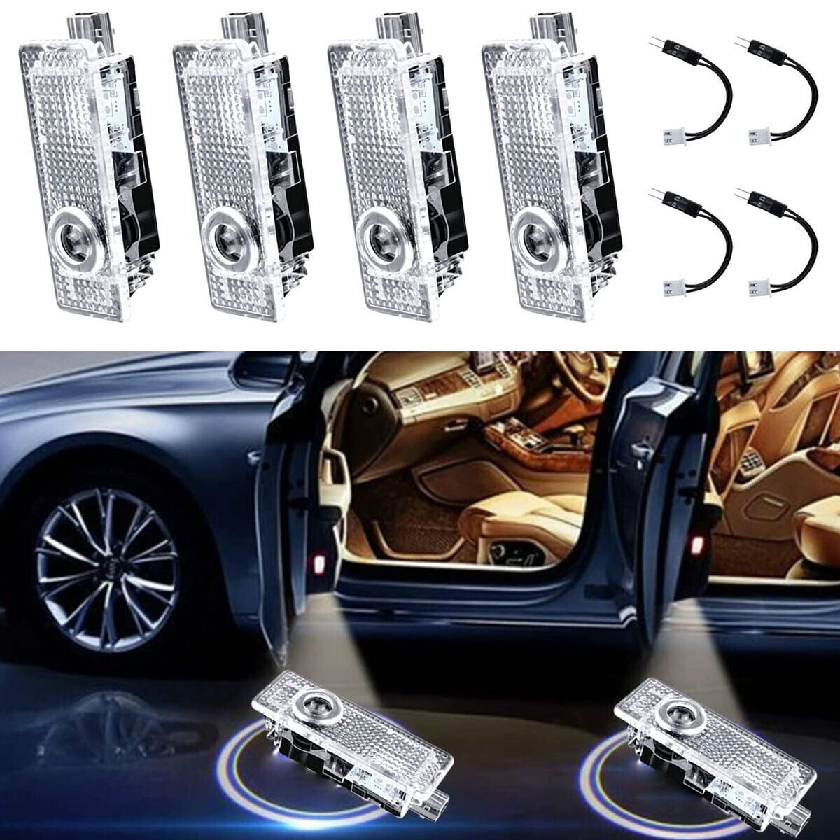 For BMW Laser Door Logo Lights Ghost Shadow Projector Car Courtesy Welcome Light
