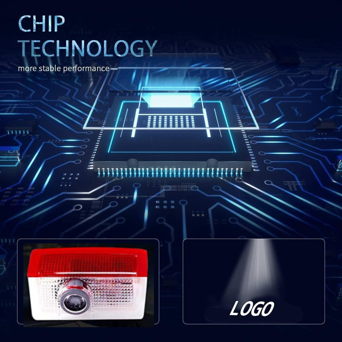 For Mercedes-Benz Laser Door Logo Lights Ghost Shadow Projector Car Courtesy Welcome Light