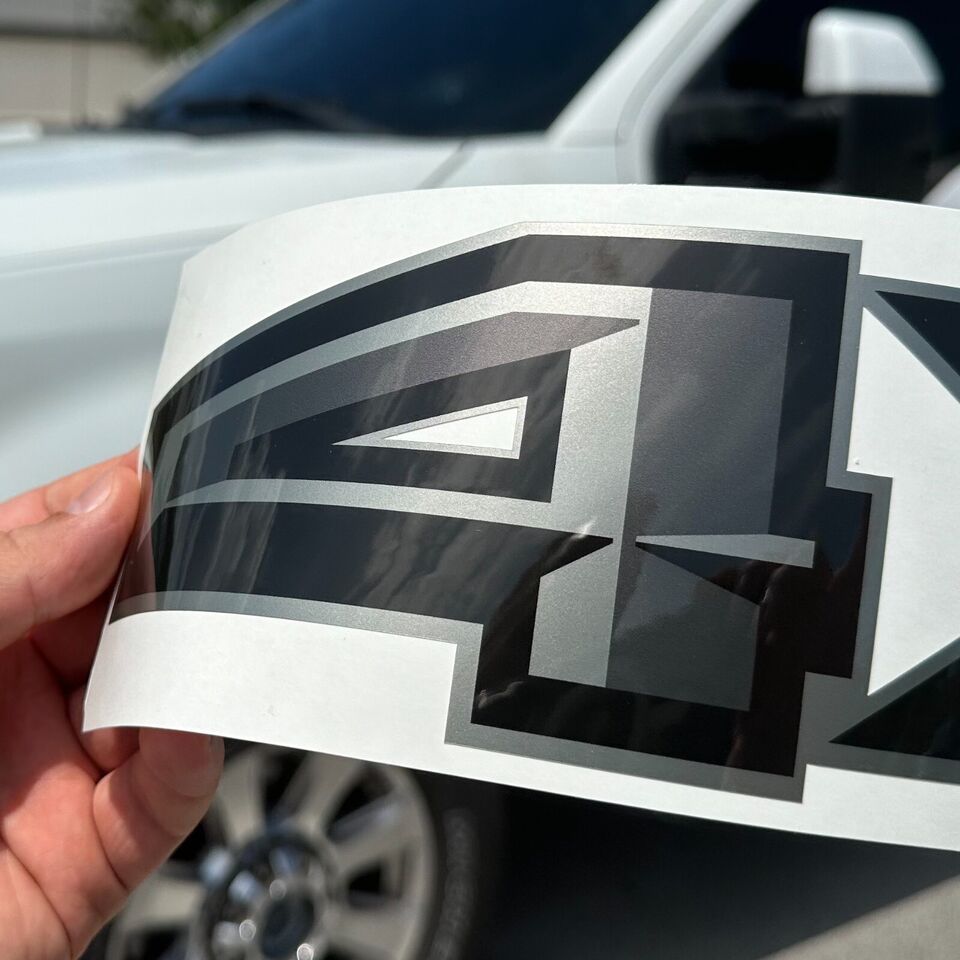 Ford 2PCS 4X4 Off Road Decals Stickers for 2017 F150 Truck Bed Side Letter Graphics