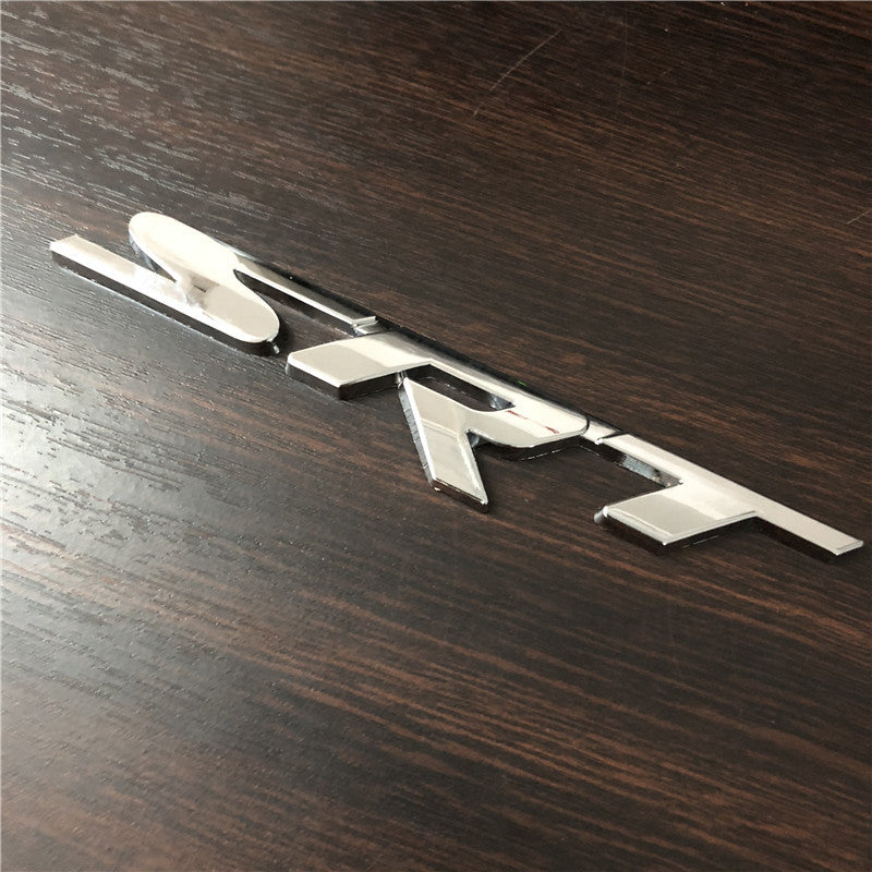 SRT 3D Metal Logo Emblem Nameplate Decal for Charger Challenger Jeep Grand Cherokee