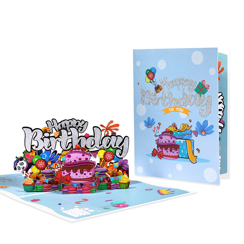 3D Pop Up Greeting Card Happy Birthday Candy Treats