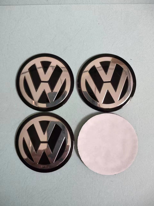 VW 4PC Steering Wheel Sticker Cover Hub Cap Emblem Badge Logo for Volkswagon