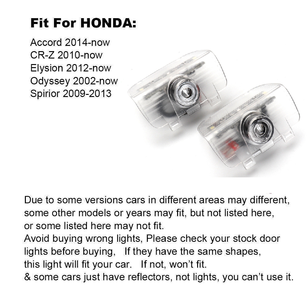 For Honda Laser Door Logo Lights Ghost Shadow Projector Car Courtesy Welcome Light