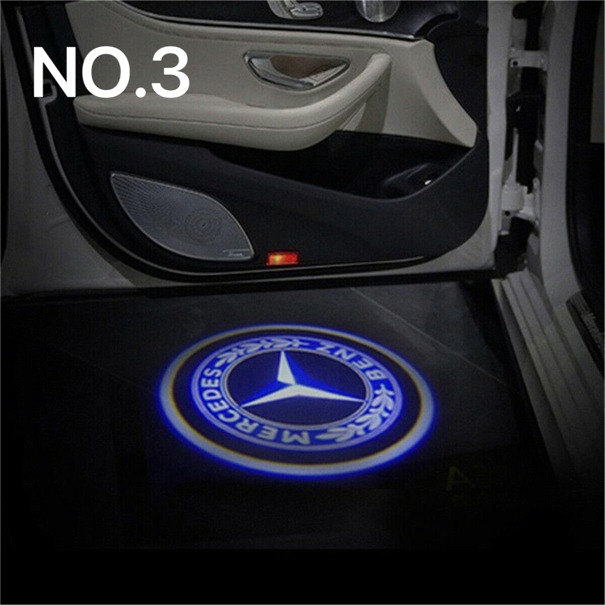 4PC Mercedes-Benz LED Door Courtesy Logo Light Ghost Shadow Laser Projector