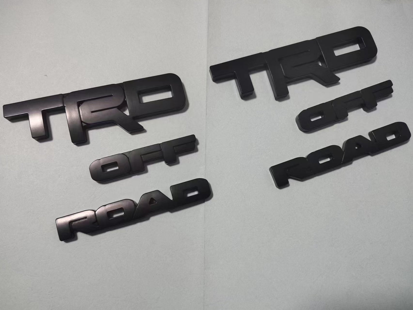 Overlay ! New 2014-2024 Toyota 4Runner Trd Off Road Matte Black Out Emblem Kit