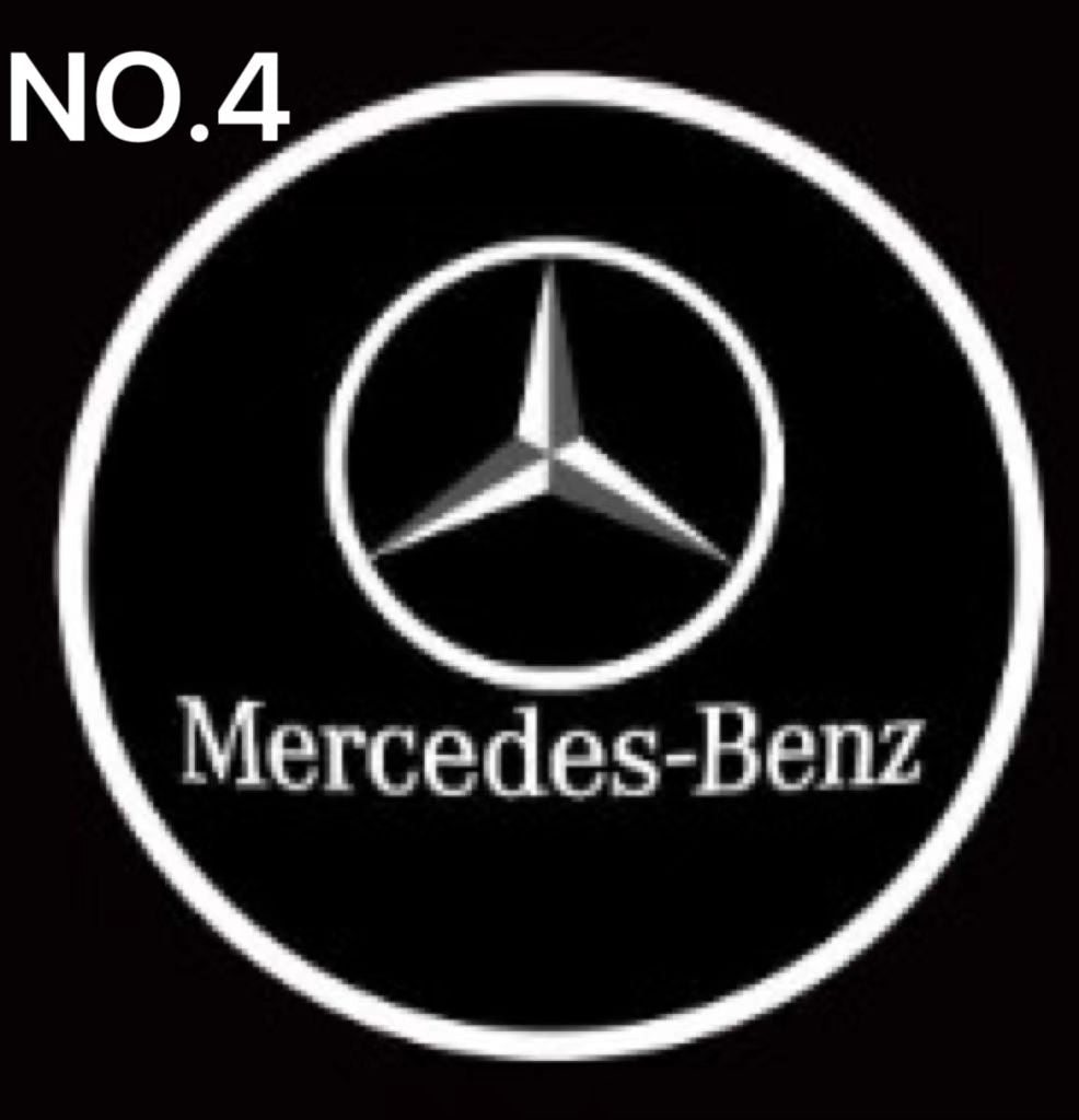 4PC Mercedes-Benz LED Door Courtesy Logo Light Ghost Shadow Laser Projector