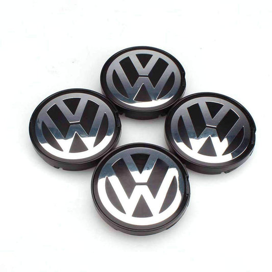 VW 4PC Wheel Center Hub Cap Emblem Badge Logo for Volkswagen 65mm 2.56" inch