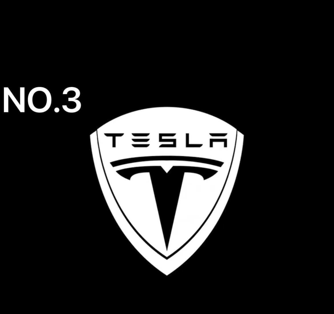 4 Car Door LED Logo Projector Welcome Light Ghost Shadow For Tesla Model 3 S X Y