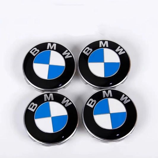 BMW 4PC Wheel Center Hub Cap Emblem 56mm 68mm