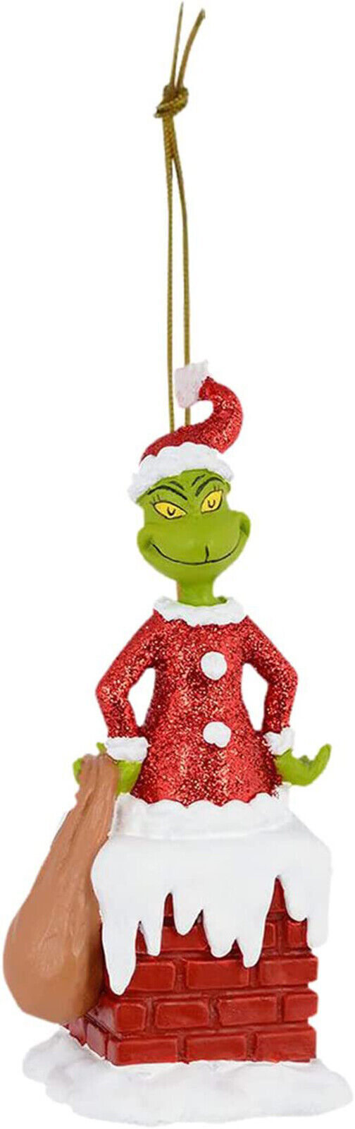 Merry Christmas Grinch Ornaments Xmas Tree Hanging Figure Pendant Home Decoration