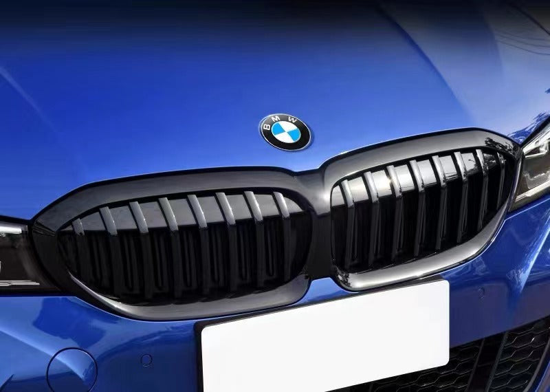 BMW 2PCS Front Hood Rear Trunk Emblem (82mm & 82mm)