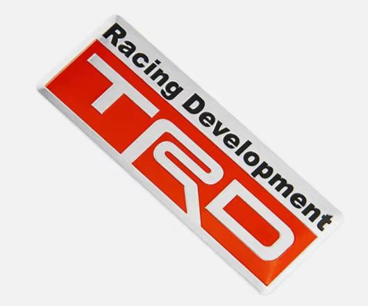 3D Metal TRD Emblem Sticker Decal Toyota Racing Development Tailgate Badge