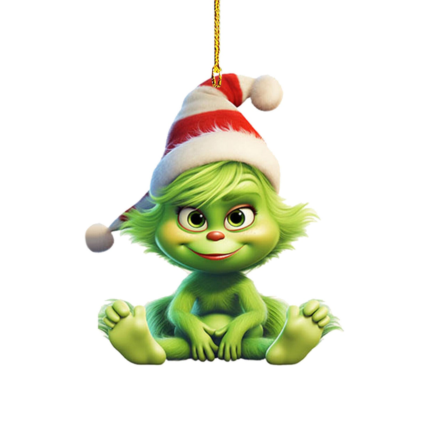 3 inch Christmas Grinch Ornaments Xmas Tree Hanging Decoration Figure Pendant