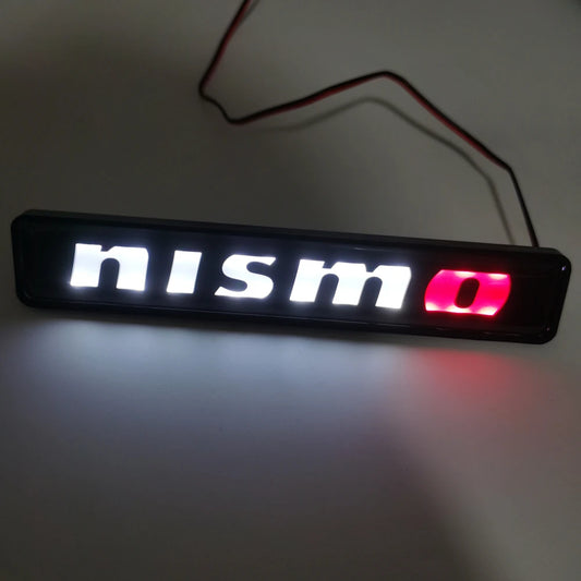 LED Logo Light For Nismo Car Logo Led Lighted Emblem Badge Nameplater