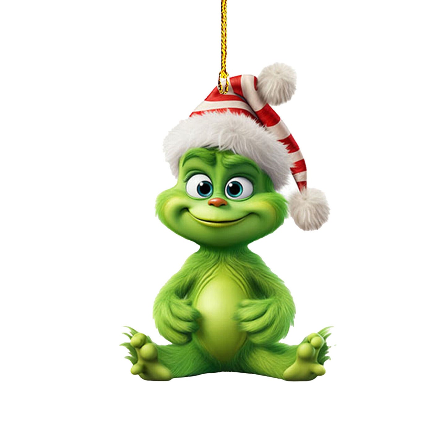 3 inch Christmas Grinch Ornaments Xmas Tree Hanging Decoration Figure Pendant