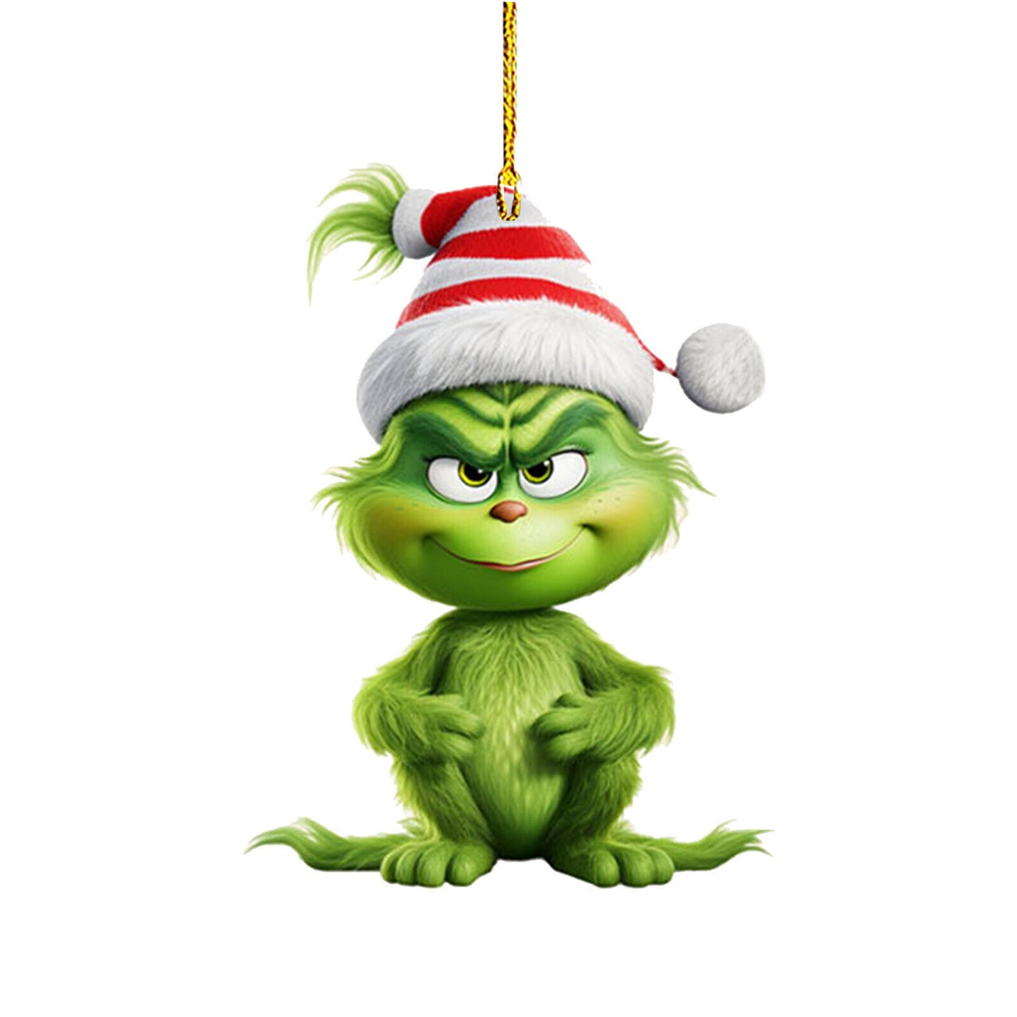 3 inch Christmas Grinch Ornaments Xmas Tree Hanging Decoration Figure Pendant