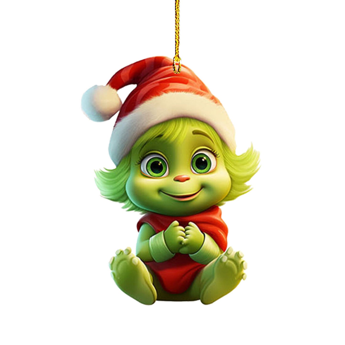 3 inch Christmas Grinch Ornaments Xmas Tree Hanging Decoration Figure Pendant