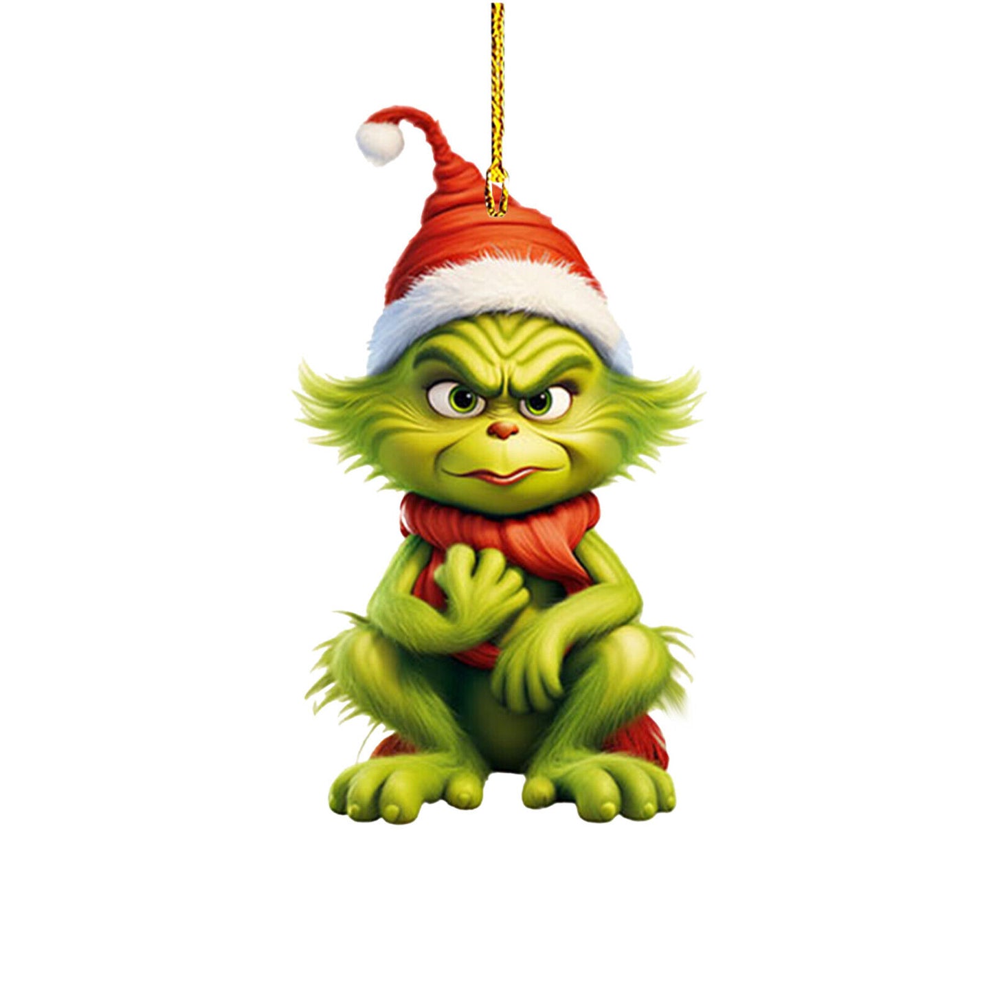 3 inch Christmas Grinch Ornaments Xmas Tree Hanging Decoration Figure Pendant