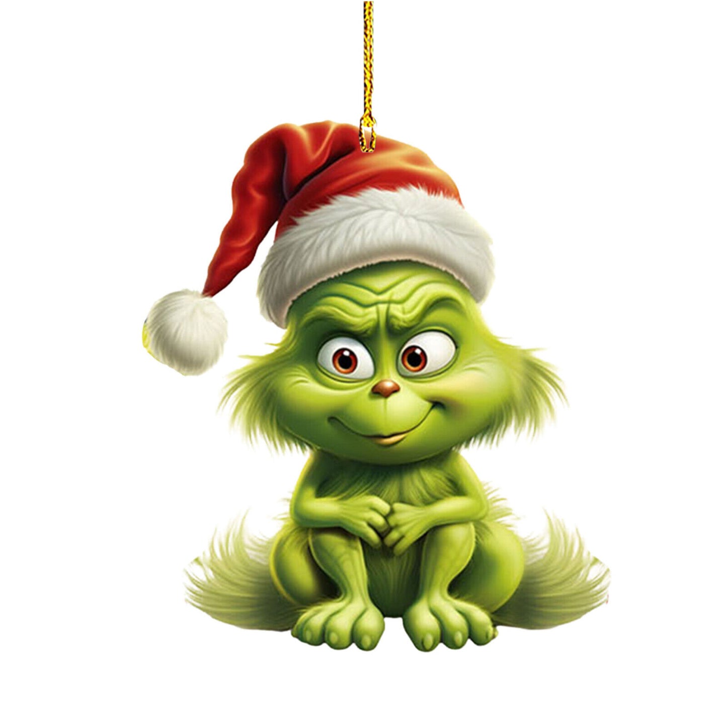 3 inch Christmas Grinch Ornaments Xmas Tree Hanging Decoration Figure Pendant