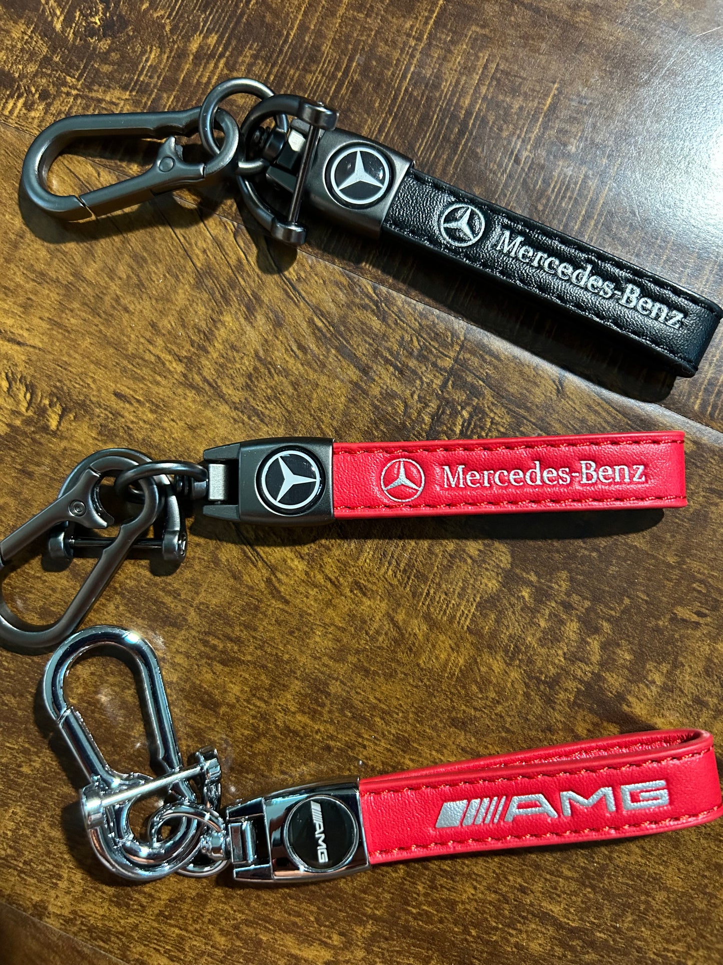 Keychain for Mercedes Benz Genuine Leather Made