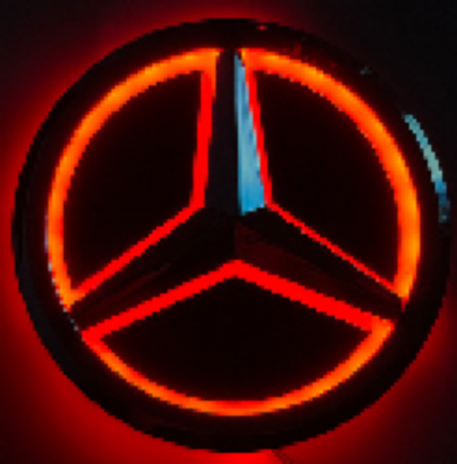 Mercedes-Benz 5D LED Logo Light Car Logo Led Lighted Emblem Tail Rear Badge S300L S350