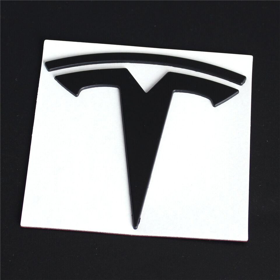 Tesla Model Y 3 Front Grille Hood LOGO Badge Emblem T Letter