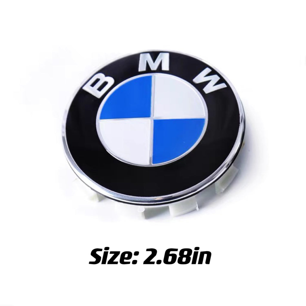 BMW 4PC Wheel Center Hub Cap Emblem 56mm 68mm