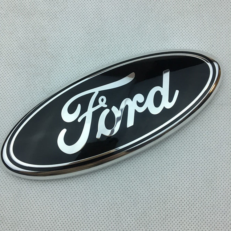 FORD 9" inch Front Grill Emblem & Tailgate LOGO For F150 F250 F350 Oval 3M Adhesive Badge Nameplate