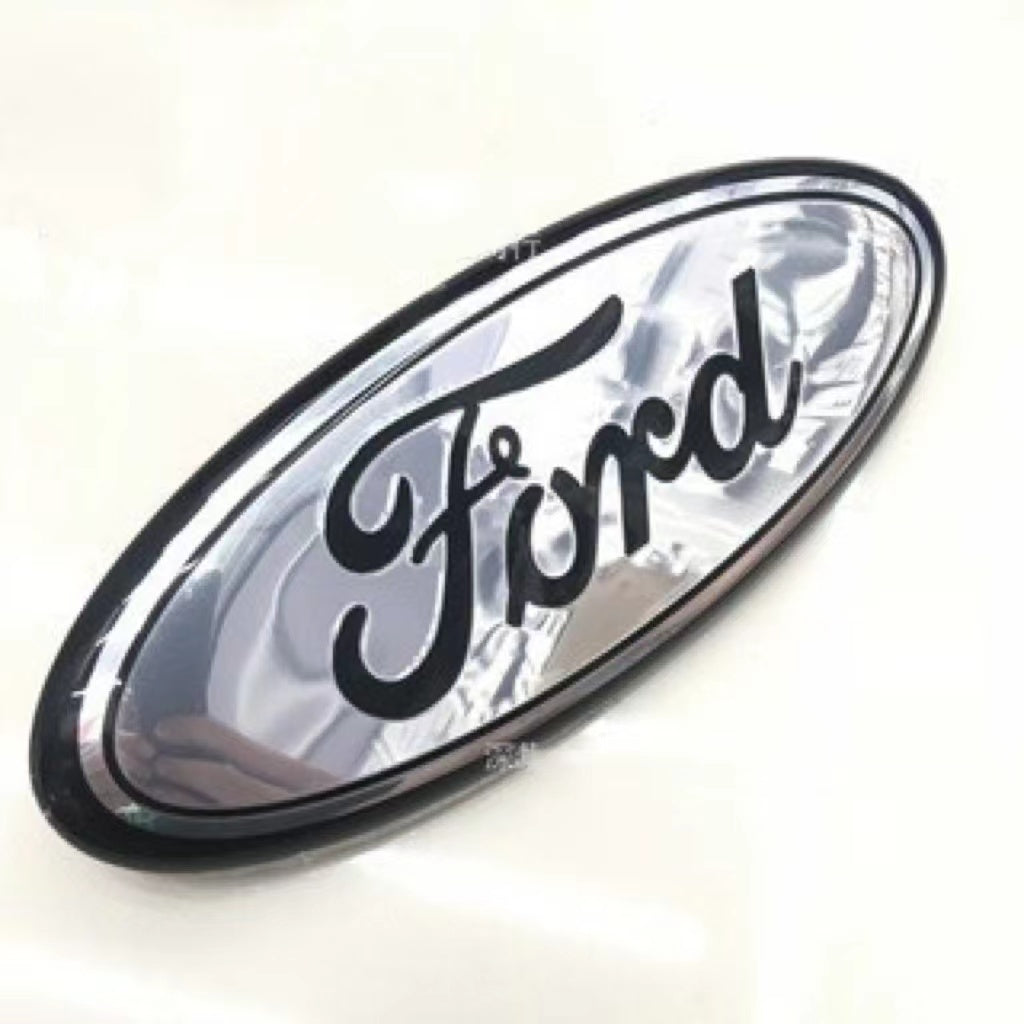 FORD 9" inch Front Grill Emblem & Tailgate LOGO For F150 F250 F350 Oval 3M Adhesive Badge Nameplate