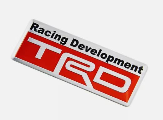 3D Metal TRD Emblem Sticker Decal Toyota Racing Development Tailgate Badge