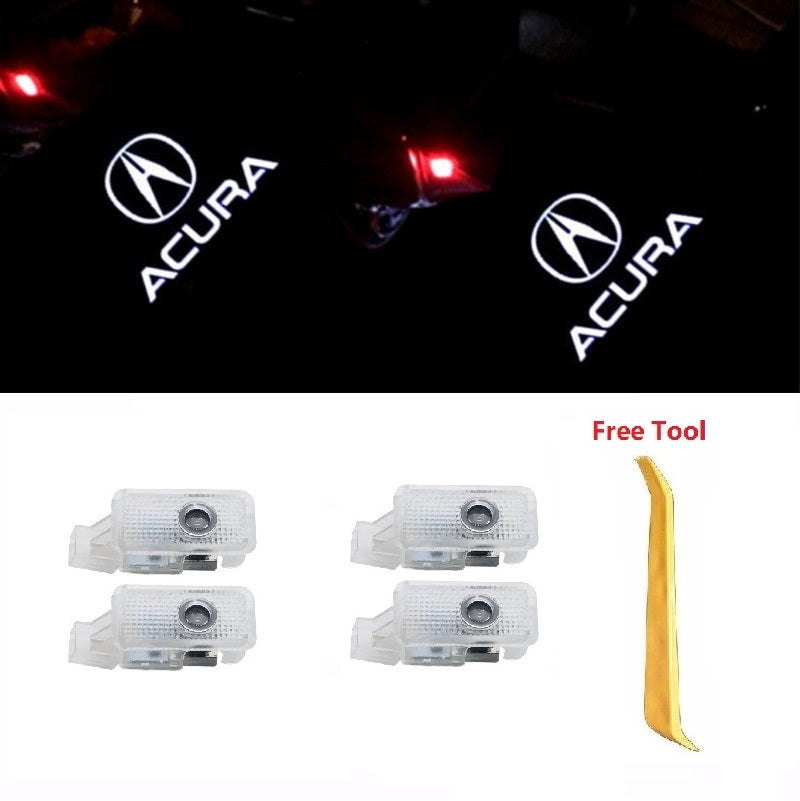 For Acura Laser Door Logo Lights Ghost Shadow Projector Car Courtesy Welcome Light