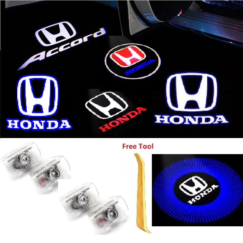 For Honda Laser Door Logo Lights Ghost Shadow Projector Car Courtesy Welcome Light