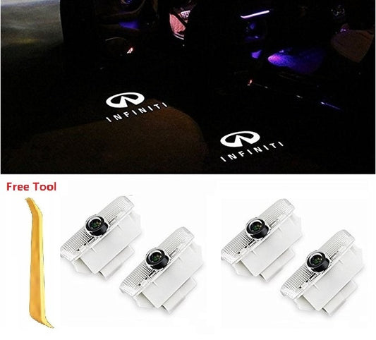 For Infiniti Laser Door Logo Lights Ghost Shadow Projector Car Courtesy Welcome Light