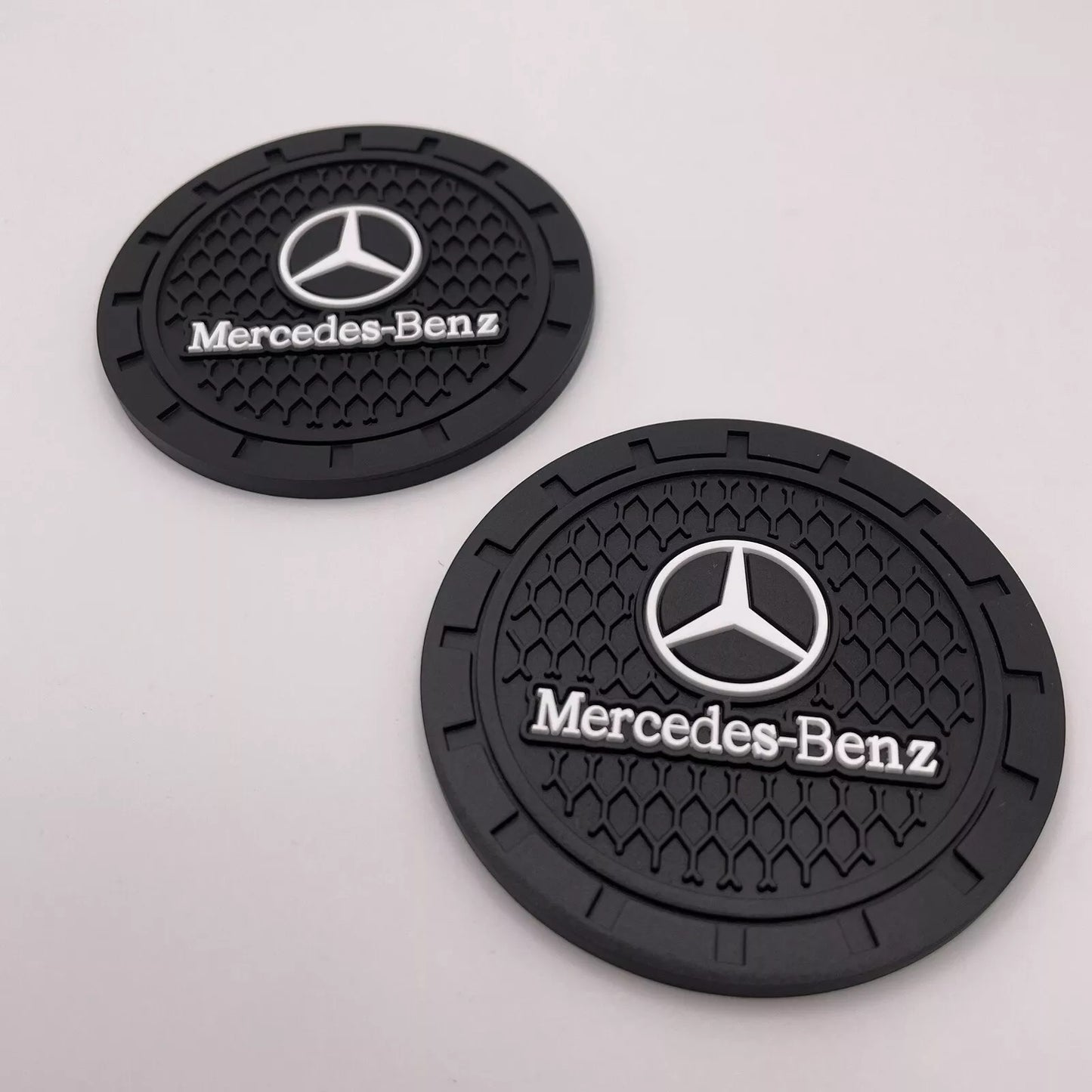 Mercedes Benz AMG Car Silicone Cup Holder Coaster Anti-slip Mat 2.75 inch Set of 2