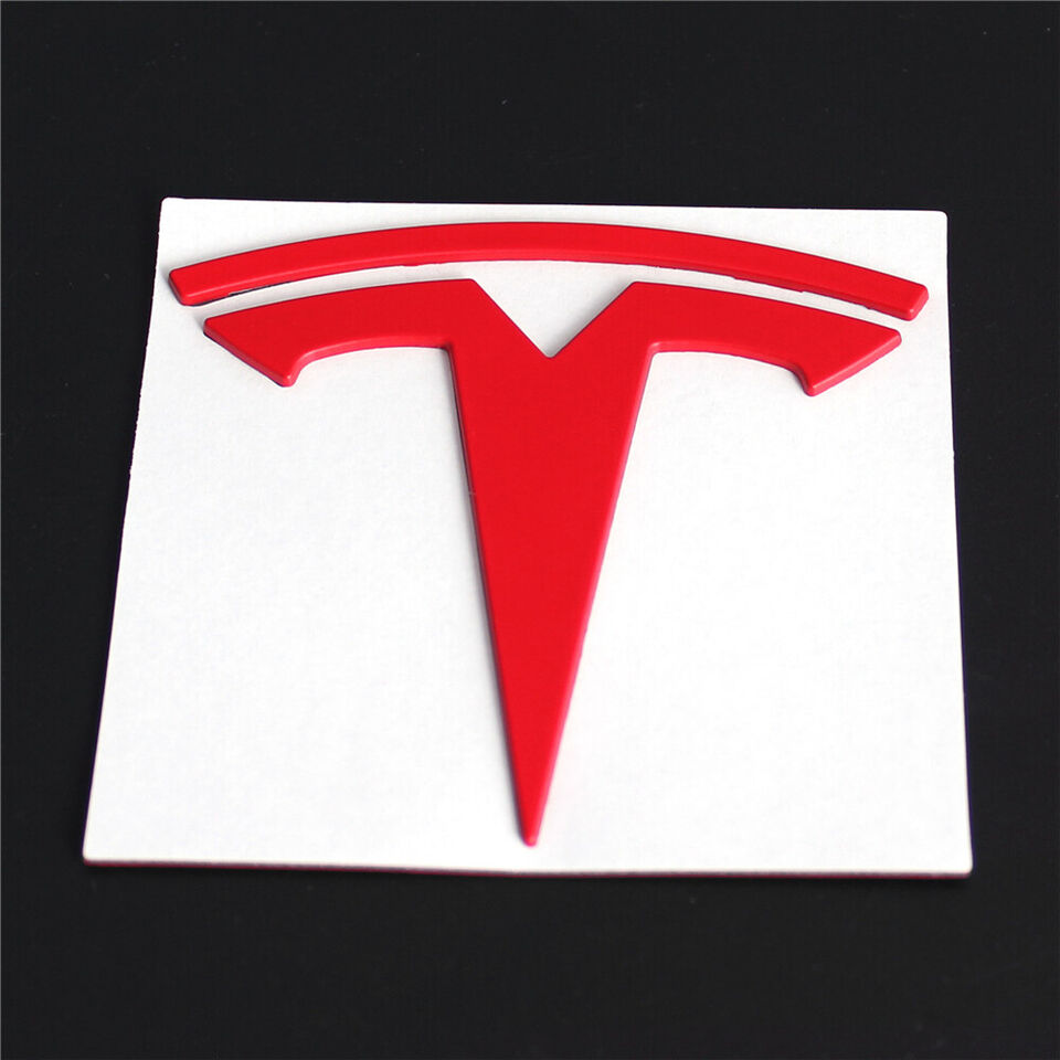 Tesla Model Y 3 Front Grille Hood LOGO Badge Emblem T Letter